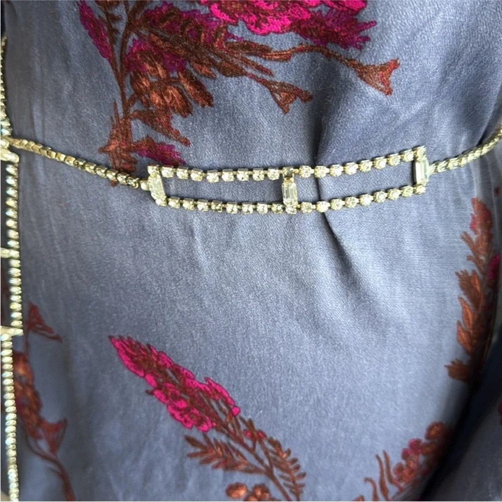 Vintage Mid Century Art deco Rhinestone Belt
